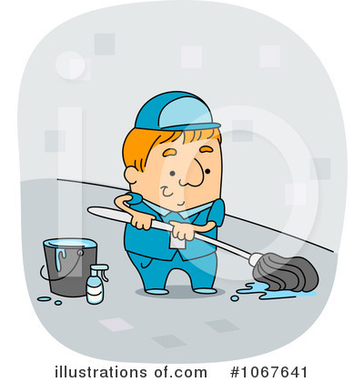 Royalty-Free (RF) Janitor Clipart Illustration by BNP Design Studio - Stock Sample #1067641