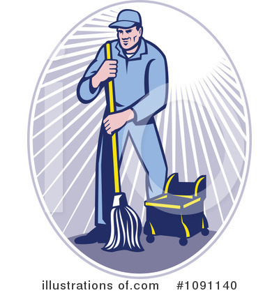 Janitor Clipart #1091140 by patrimonio