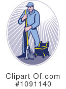 Janitor Clipart #1091140 by patrimonio