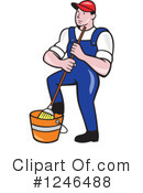 Janitor Clipart #1246488 by patrimonio