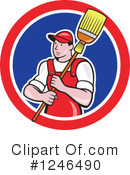 Janitor Clipart #1246490 by patrimonio