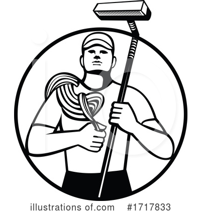 Royalty-Free (RF) Janitor Clipart Illustration by patrimonio - Stock Sample #1717833