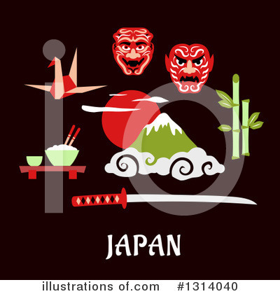 Royalty-Free (RF) Japan Clipart Illustration by Vector Tradition SM - Stock Sample #1314040