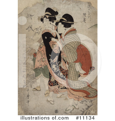 Utamaro Kitagawa Clipart #11134 by JVPD