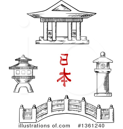 Royalty-Free (RF) Japanese Clipart Illustration by Vector Tradition SM - Stock Sample #1361240
