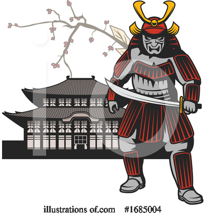 Samurai Clipart #1685004 by Vector Tradition SM