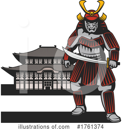 Samurai Clipart #1761374 by Vector Tradition SM