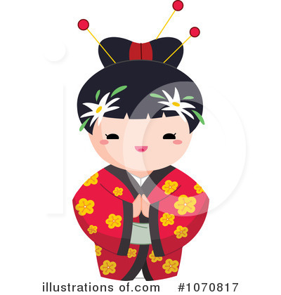 Royalty-Free (RF) Japanese Girl Clipart Illustration by yayayoyo - Stock Sample #1070817