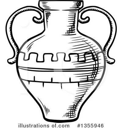 Vase Clipart #1355946 by Vector Tradition SM