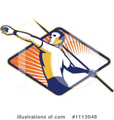 Royalty-Free (RF) Javelin Clipart Illustration by patrimonio - Stock Sample #1113048