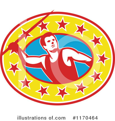 Royalty-Free (RF) Javelin Clipart Illustration by patrimonio - Stock Sample #1170464