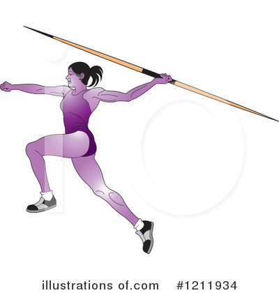 Royalty-Free (RF) Javelin Clipart Illustration by Lal Perera - Stock Sample #1211934