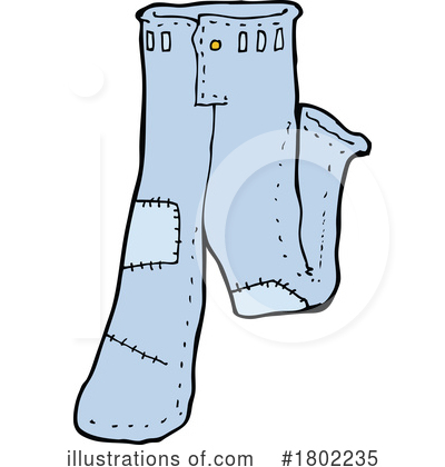 Royalty-Free (RF) Jeans Clipart Illustration by lineartestpilot - Stock Sample #1802235