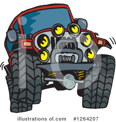 Jeep Clipart #1264207 by Dennis Holmes Designs