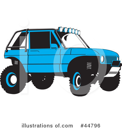 Royalty-Free (RF) Jeep Clipart Illustration by Lal Perera - Stock Sample #44796