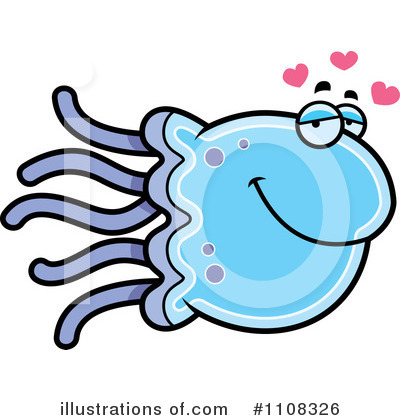 Jellyfish Clipart #1108326 by Cory Thoman