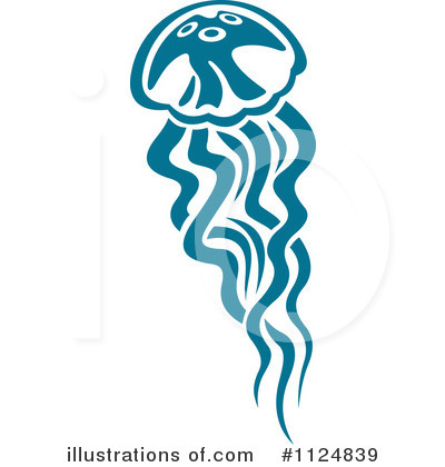 Jellyfish Clipart #1124839 by Vector Tradition SM