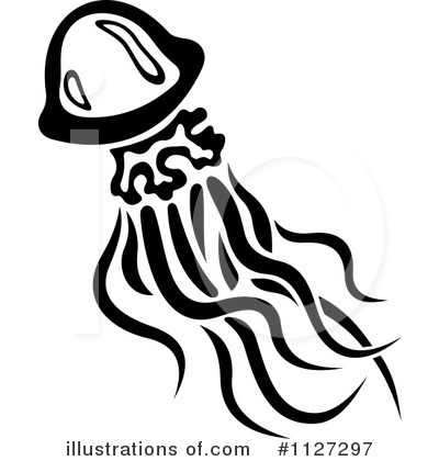 Royalty-Free (RF) Jellyfish Clipart Illustration by Vector Tradition SM - Stock Sample #1127297