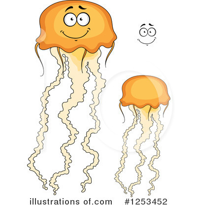 Royalty-Free (RF) Jellyfish Clipart Illustration by Vector Tradition SM - Stock Sample #1253452