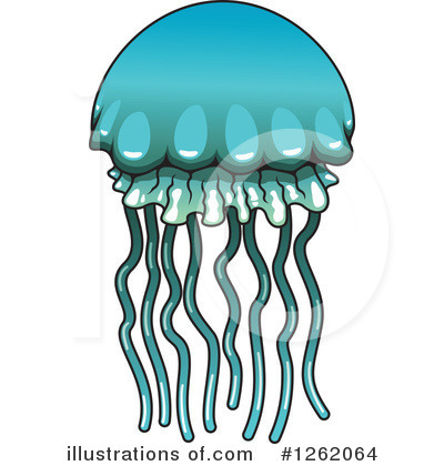 Royalty-Free (RF) Jellyfish Clipart Illustration by Vector Tradition SM - Stock Sample #1262064