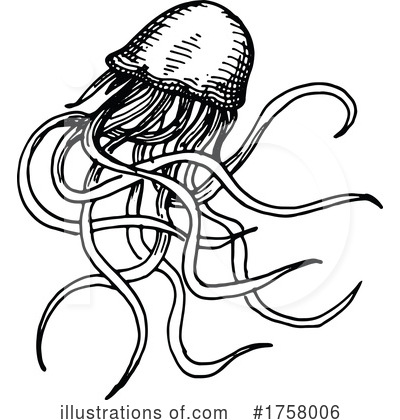 Jellyfish Clipart #1758006 by Vector Tradition SM