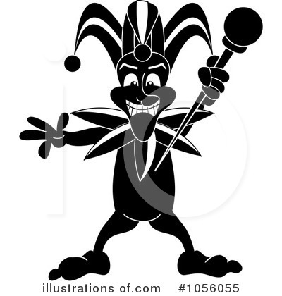 Royalty-Free (RF) Jester Clipart Illustration by Pams Clipart - Stock Sample #1056055