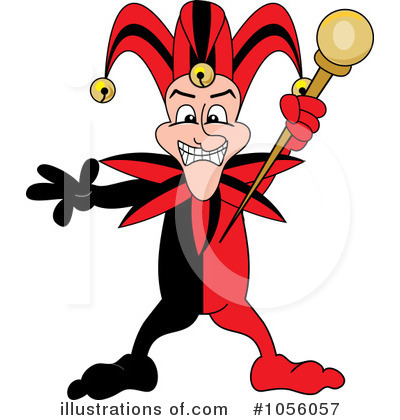 Royalty-Free (RF) Jester Clipart Illustration by Pams Clipart - Stock Sample #1056057