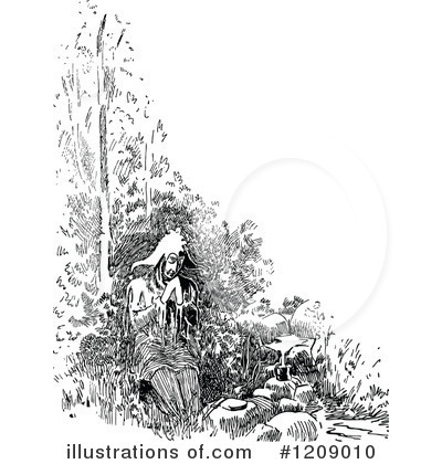 Royalty-Free (RF) Jester Clipart Illustration by Prawny Vintage - Stock Sample #1209010