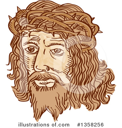 Royalty-Free (RF) Jesus Christ Clipart Illustration by patrimonio - Stock Sample #1358256