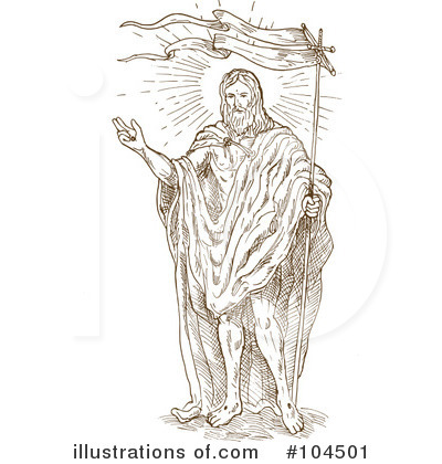 Royalty-Free (RF) Jesus Clipart Illustration by patrimonio - Stock Sample #104501