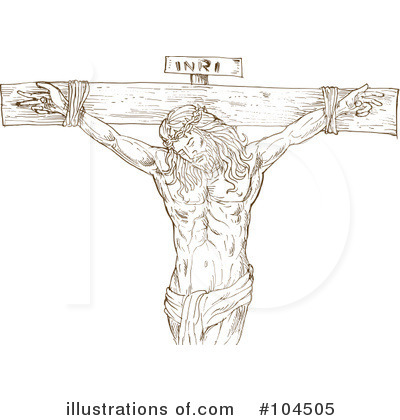 Royalty-Free (RF) Jesus Clipart Illustration by patrimonio - Stock Sample #104505