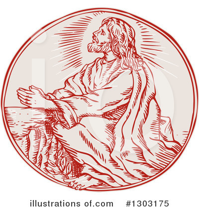 Royalty-Free (RF) Jesus Clipart Illustration by patrimonio - Stock Sample #1303175