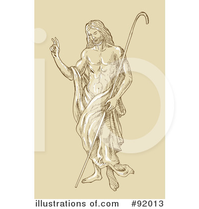 Royalty-Free (RF) Jesus Clipart Illustration by patrimonio - Stock Sample #92013