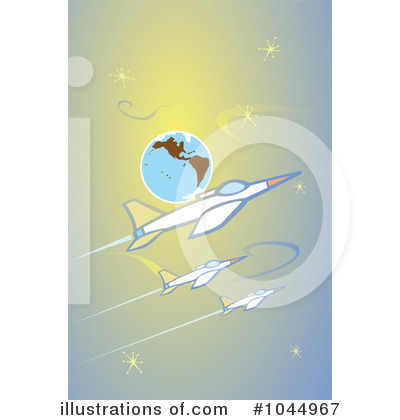 Royalty-Free (RF) Jet Clipart Illustration by xunantunich - Stock Sample #1044967