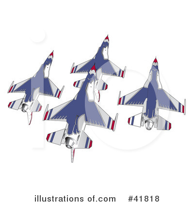 Royalty-Free (RF) Jet Clipart Illustration by Andy Nortnik - Stock Sample #41818