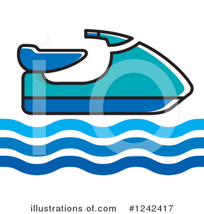 Royalty-Free (RF) Jet Ski Clipart Illustration by Lal Perera - Stock Sample #1242417