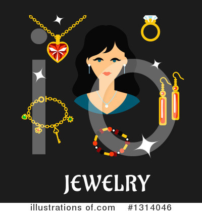 Royalty-Free (RF) Jewelery Clipart Illustration by Vector Tradition SM - Stock Sample #1314046