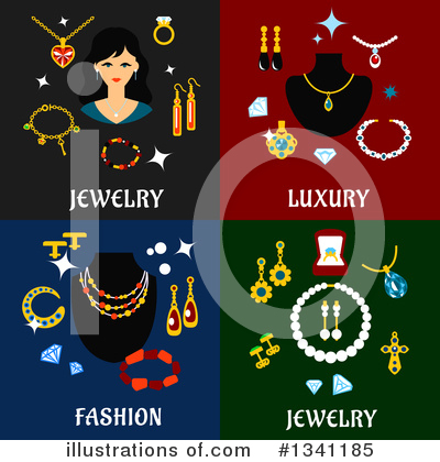 Royalty-Free (RF) Jewelery Clipart Illustration by Vector Tradition SM - Stock Sample #1341185