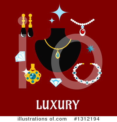 Royalty-Free (RF) Jewelry Clipart Illustration by Vector Tradition SM - Stock Sample #1312194