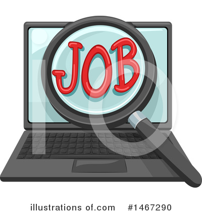 Royalty-Free (RF) Job Search Clipart Illustration by BNP Design Studio - Stock Sample #1467290