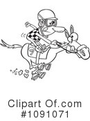 Jockey Clipart #1091071 by toonaday