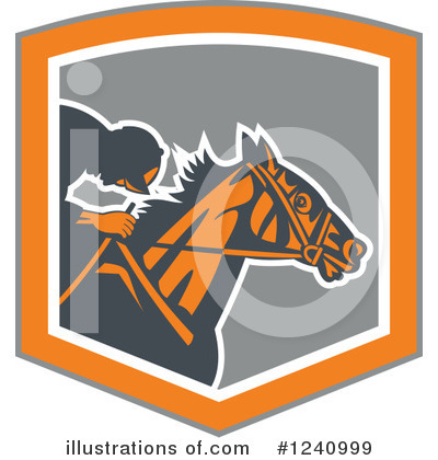 Royalty-Free (RF) Jockey Clipart Illustration by patrimonio - Stock Sample #1240999