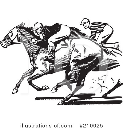Royalty-Free (RF) Jockey Clipart Illustration by BestVector - Stock Sample #210025