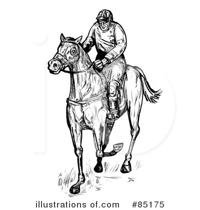 Royalty-Free (RF) Jockey Clipart Illustration by patrimonio - Stock Sample #85175