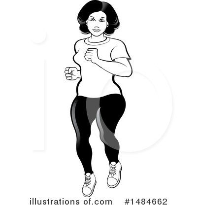 Jogging Clipart #1484662 by Lal Perera