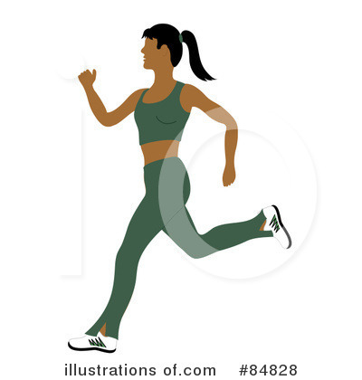 Royalty-Free (RF) Jogging Clipart Illustration by Pams Clipart - Stock Sample #84828