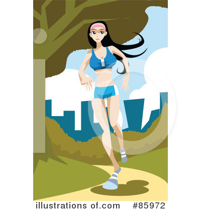 Royalty-Free (RF) Jogging Clipart Illustration by mayawizard101 - Stock Sample #85972
