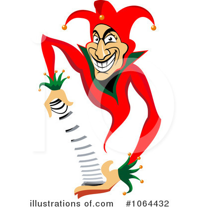 Royalty-Free (RF) Joker Clipart Illustration by Vector Tradition SM - Stock Sample #1064432