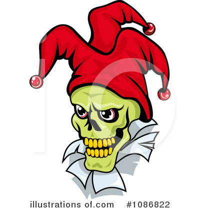 Royalty-Free (RF) Joker Clipart Illustration by Vector Tradition SM - Stock Sample #1086822
