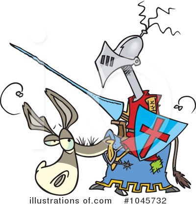 Royalty-Free (RF) Jousting Clipart Illustration by toonaday - Stock Sample #1045732